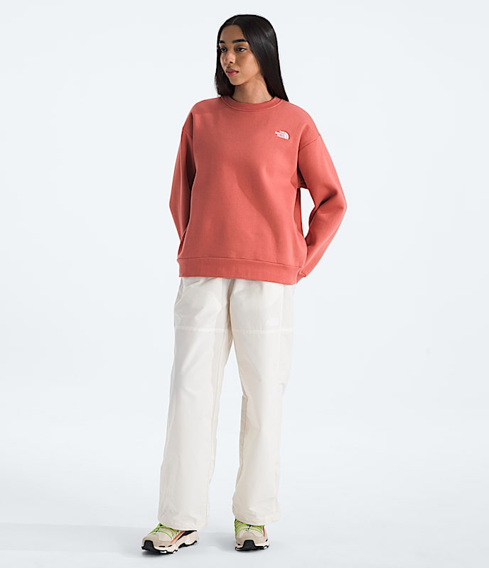 (取寄) ノースフェイス レディース エボリューション エンブロイダー オーバーサイズ クルー The North Face women Evolution Embroidered Oversized Crew Smokey Brown ザ・ノースフェイス The North Face Evolution Embroidered Oversized