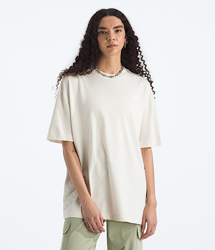 ★THE NORTH FACE★ White Label Women's Lettering Short Sleev Women's TNF™ Essential Oversized Short-Sleeve Tee | The