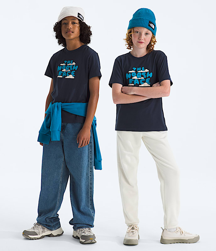 T-shirt à manches courtes Evolution Bubble Cloud pour enfants, imprimé - 1