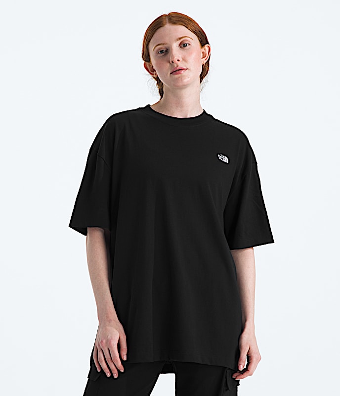 ★THE NORTH FACE★ Women's Velia Cover Up T-Shirt BLACK NT7U The North Face cotton t-shirt PRM EU