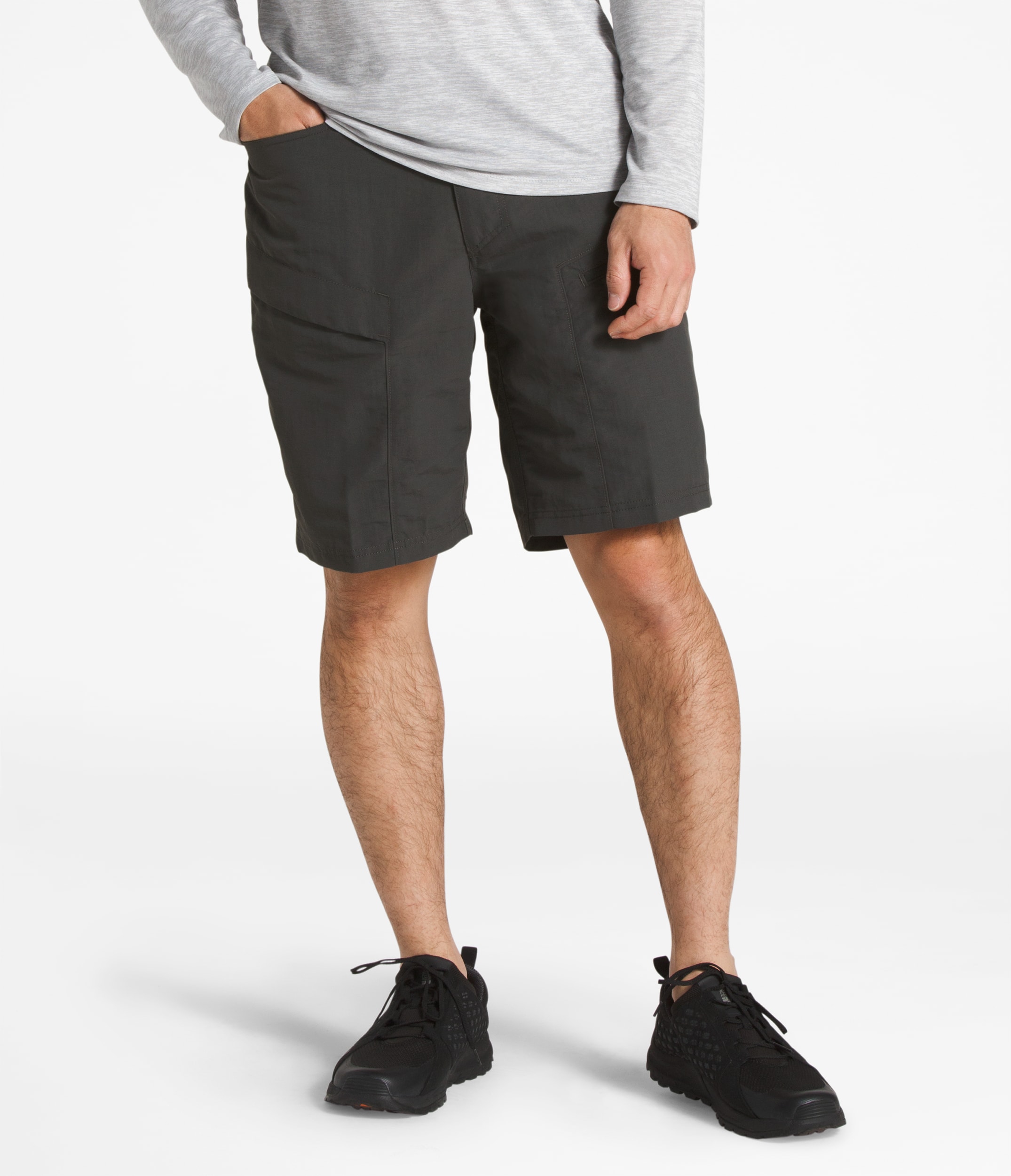 【新品】THE NORTH FACE FLYWEIGHT TRAIL SHORT The North Face Shorts Mens Small 29 x 7 Gray Cargo Belted