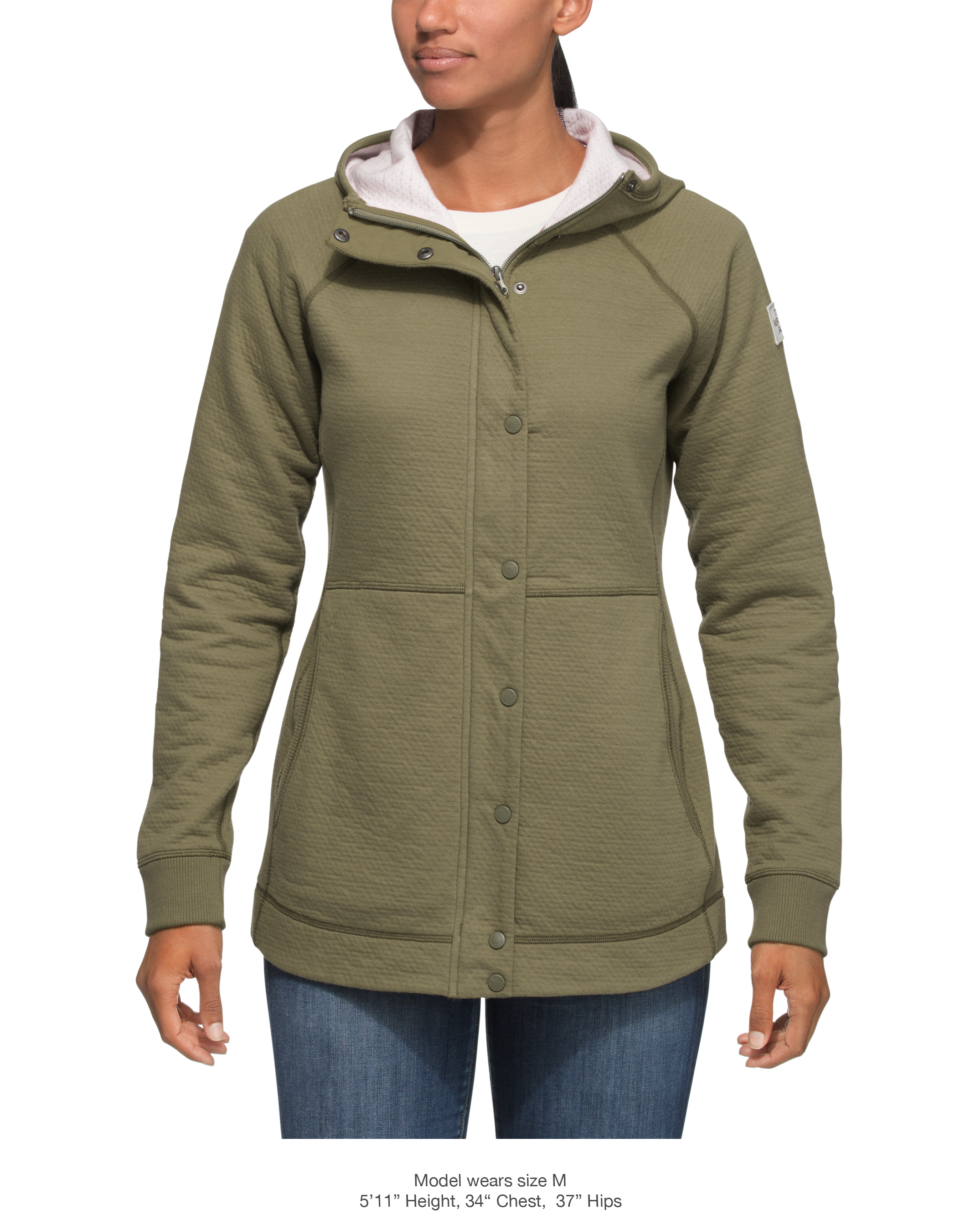 WOMEN'S RE-SOURCE SNAP LONG HOODIE | The North Face | The North