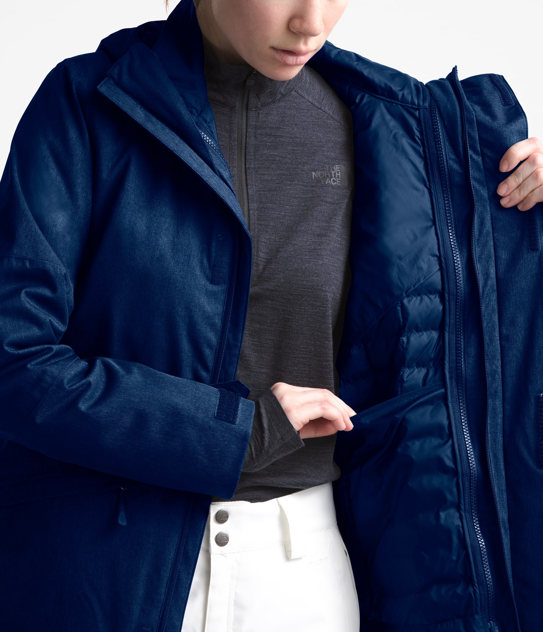 WOMEN'S THERMOBALL™ ECO SNOW TRICLIMATE® JACKET | The North WOMEN'S THERMOBALL™ ECO SNOW TRICLIMATE® JACKET | The North
