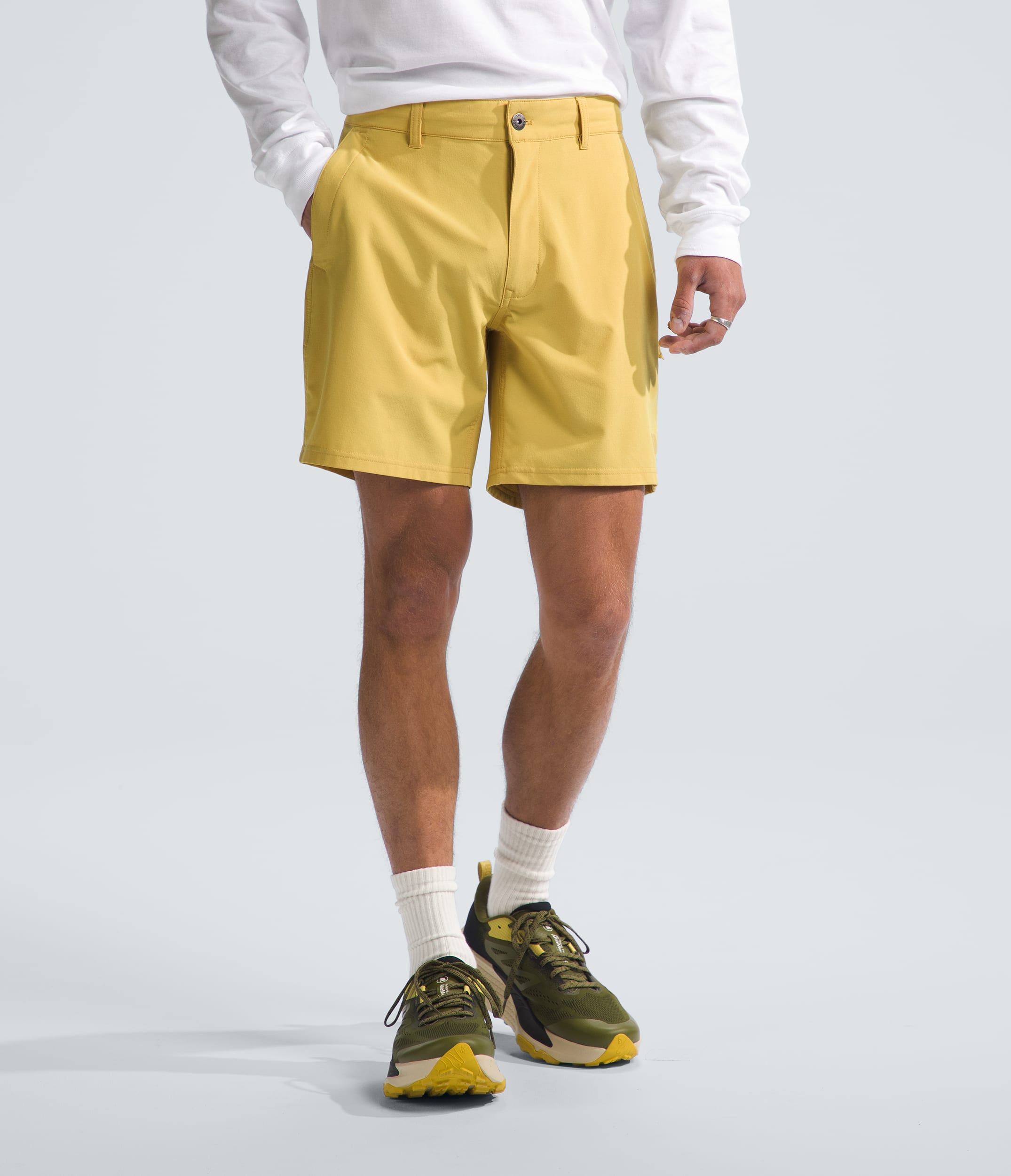 THE NORTH FACE Men's Rolling Sun Packable Short, Meld Grey