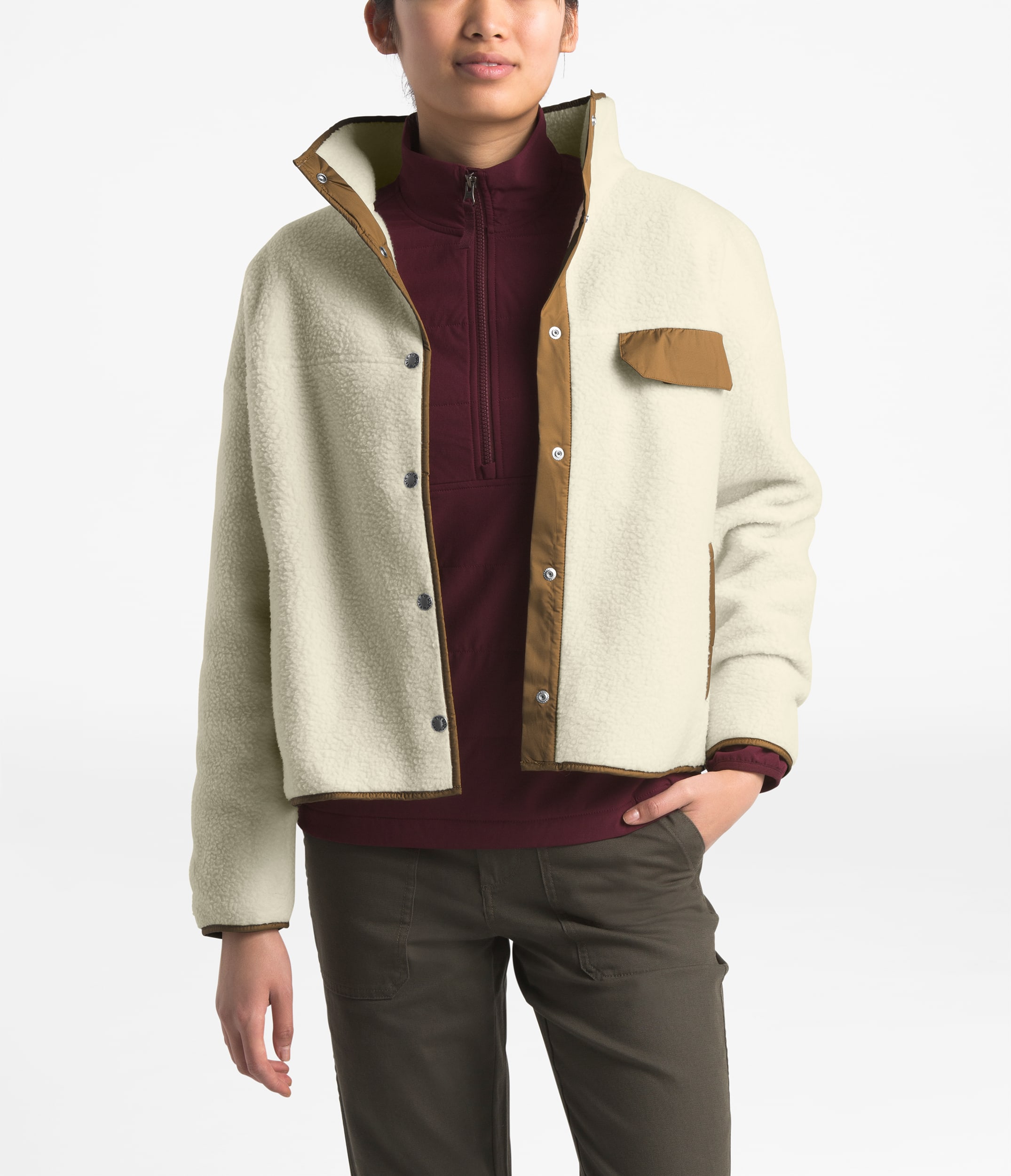 フリースジャケット THE NORTH FACE WHITE LABEL W'S CURTIN REVERSIBLE FLEECE COAT The North Face Korea Limited North Face WHITE LABEL Fleece