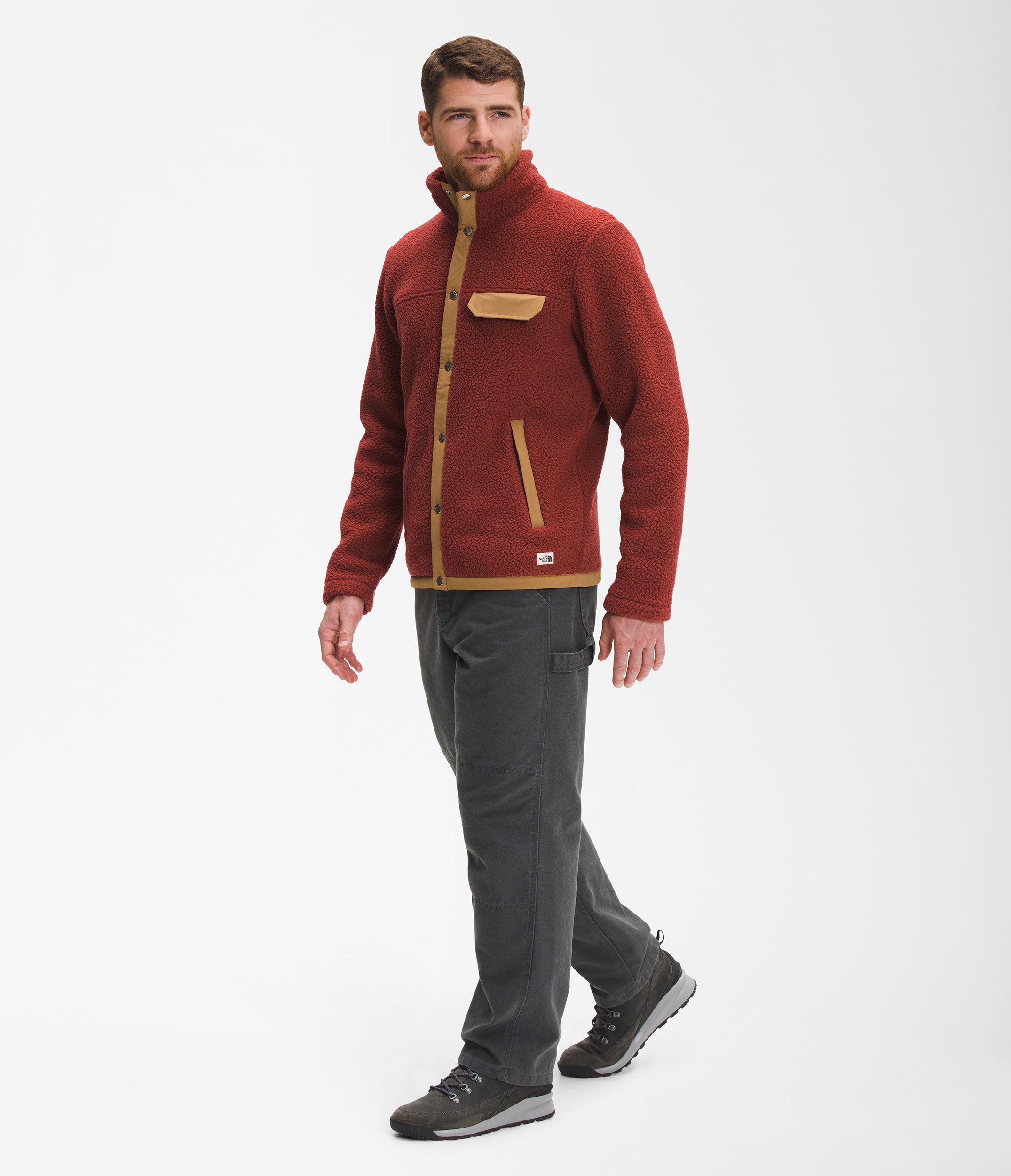 ノースフェイス　クラッグモントフリースジャケット Mens The North Face Cragmont Sherpa Fleece Snap Front Jacket