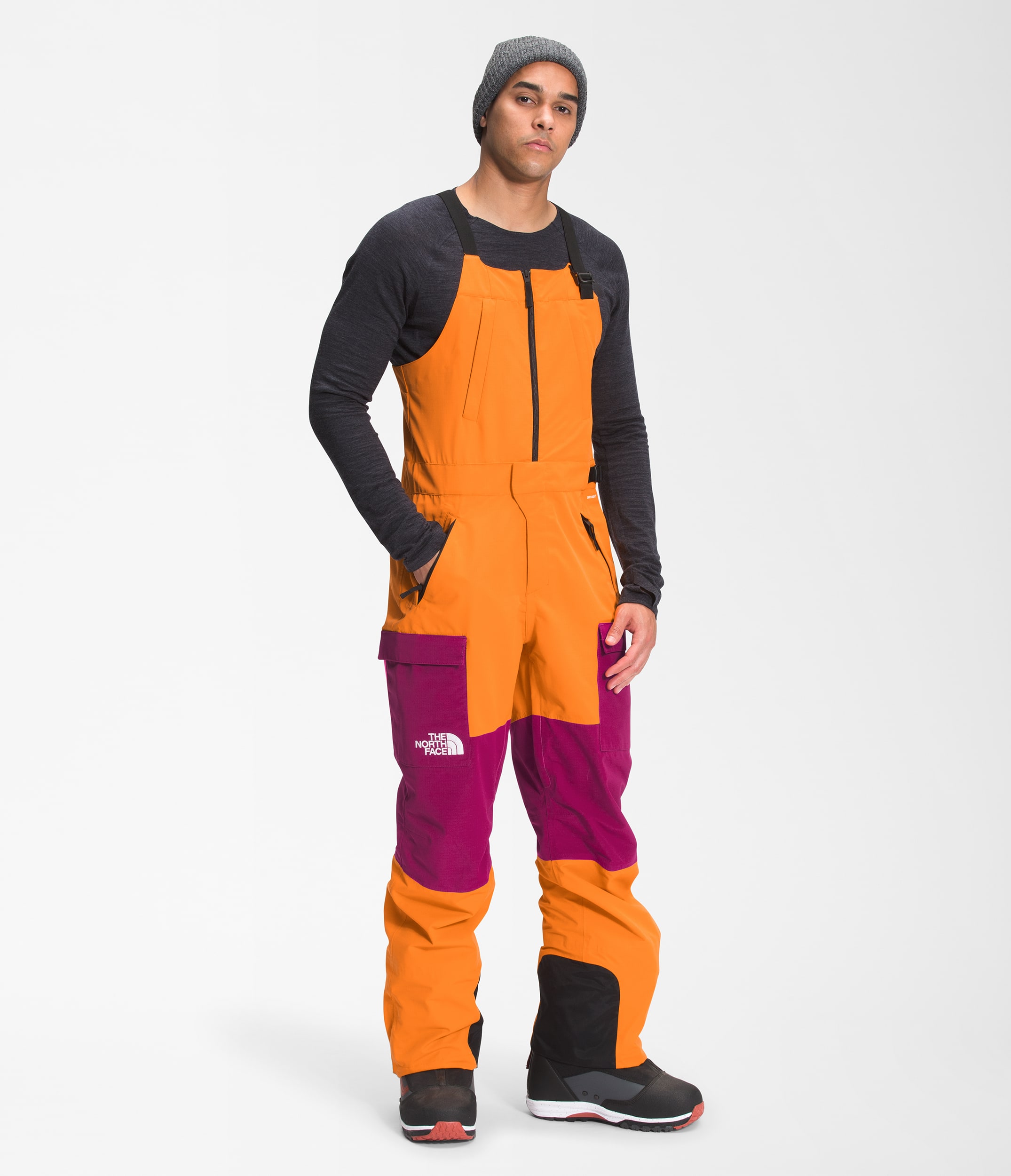 ノースフェイス L/R PRINTED DRAGLINE BIBS ビブ パンツ MEN'S DRAGLINE BIB | The North Face | The North Face Renewed