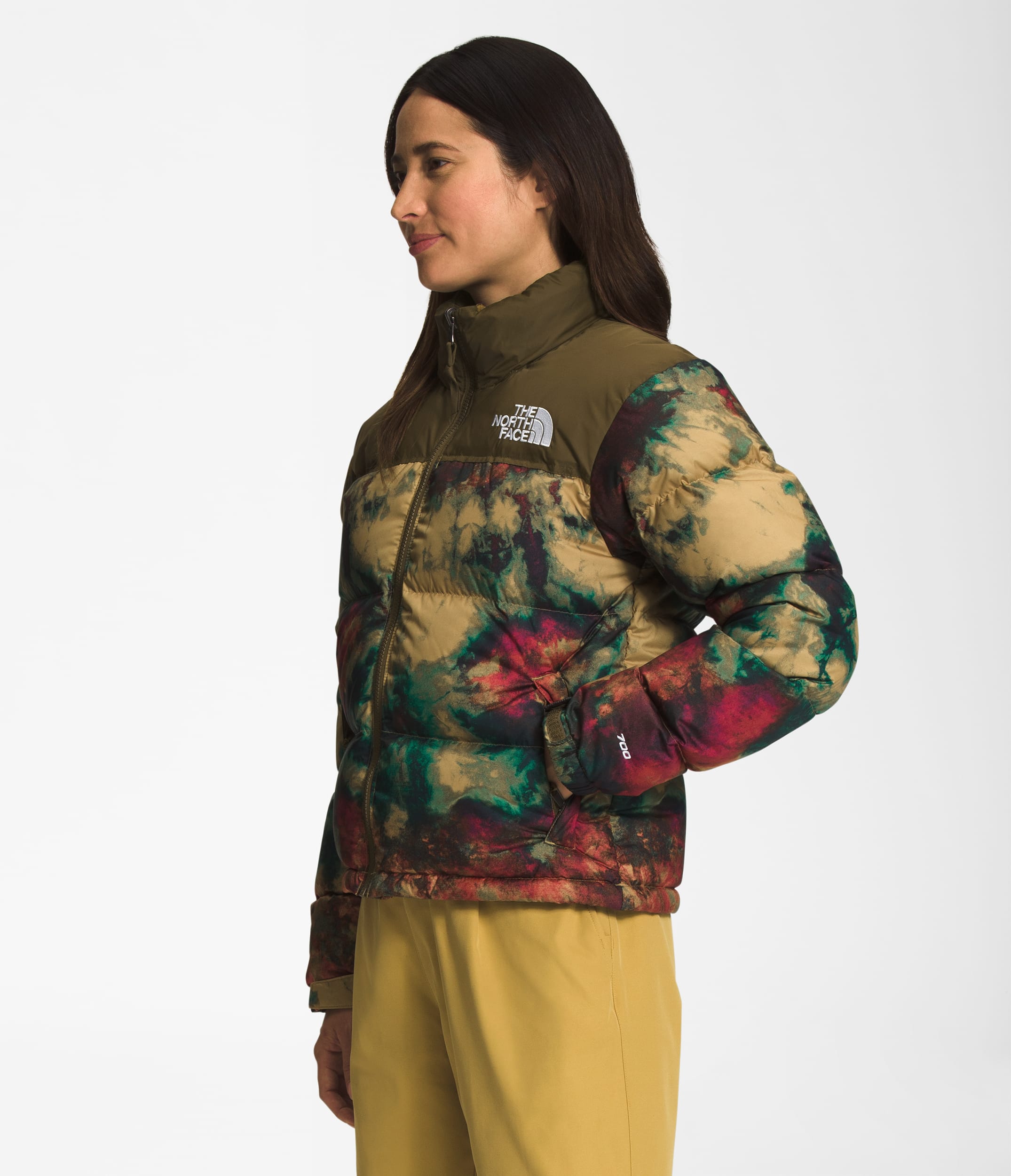 FW18 THE NORTH FACE NUPTSE RETRO 1996 CAMO カモ WOMEN'S North Face 1996 Retro Nuptse Jacket - Burnt Olive Green