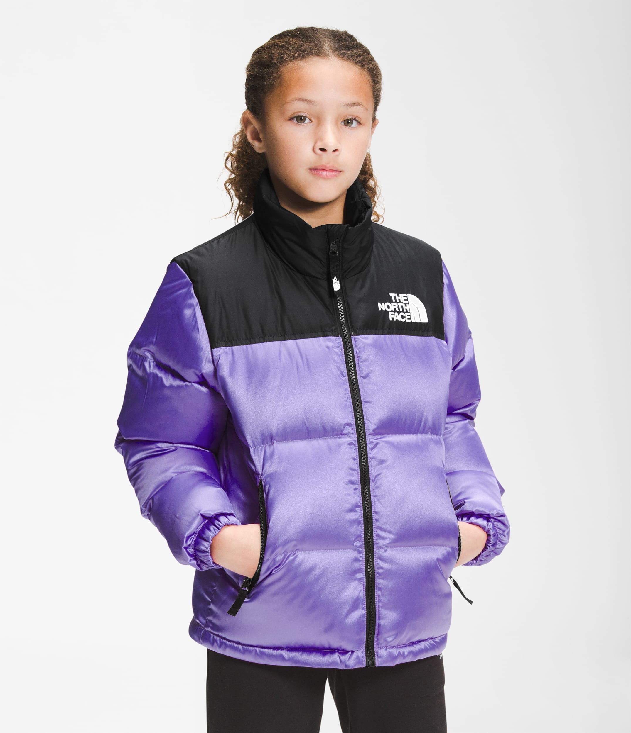 clothing the north face retro nuptse jacket purple