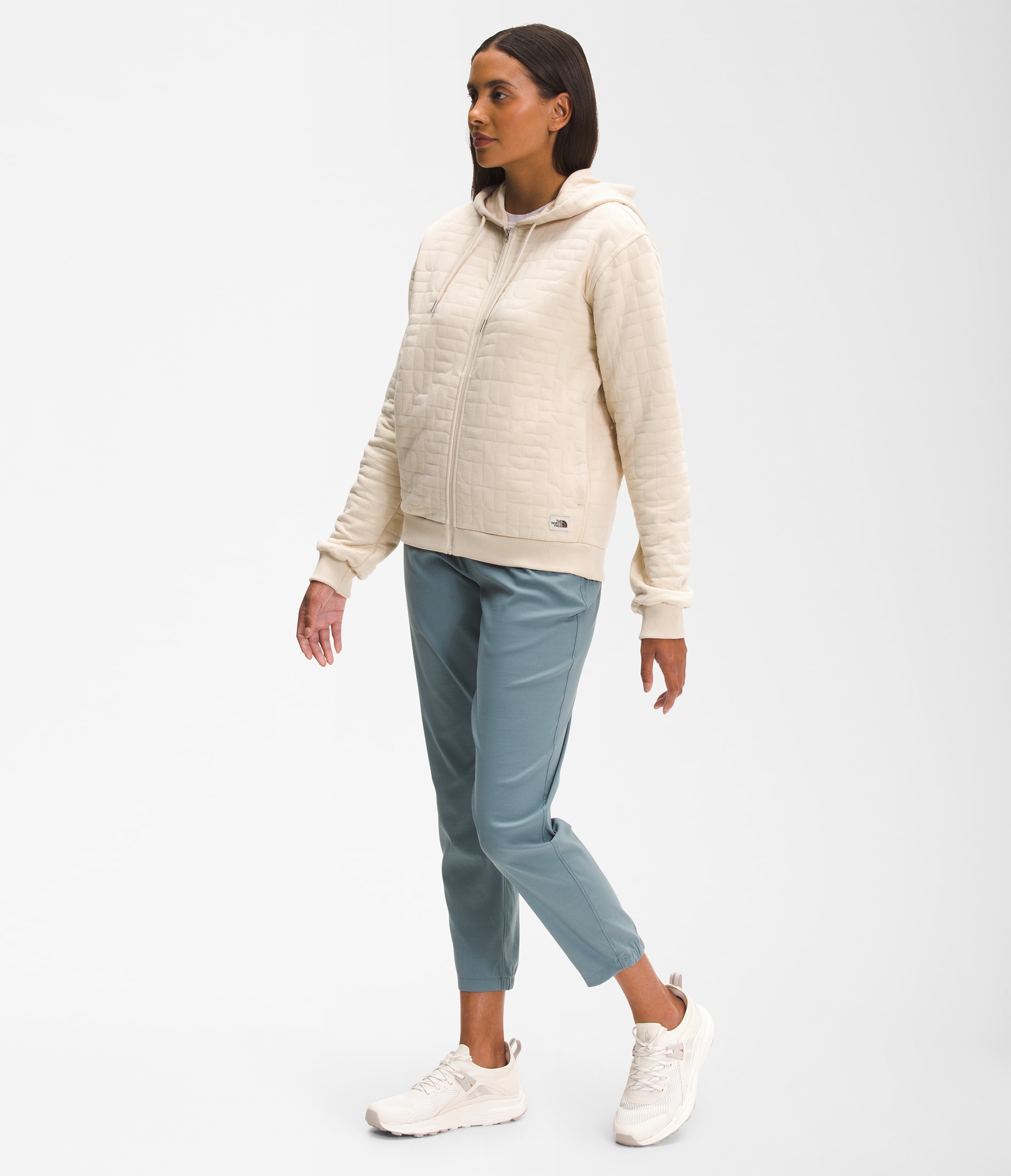 W LONGS PEAK QUILTED FULL ZIP HOODIE | The North Face | The North