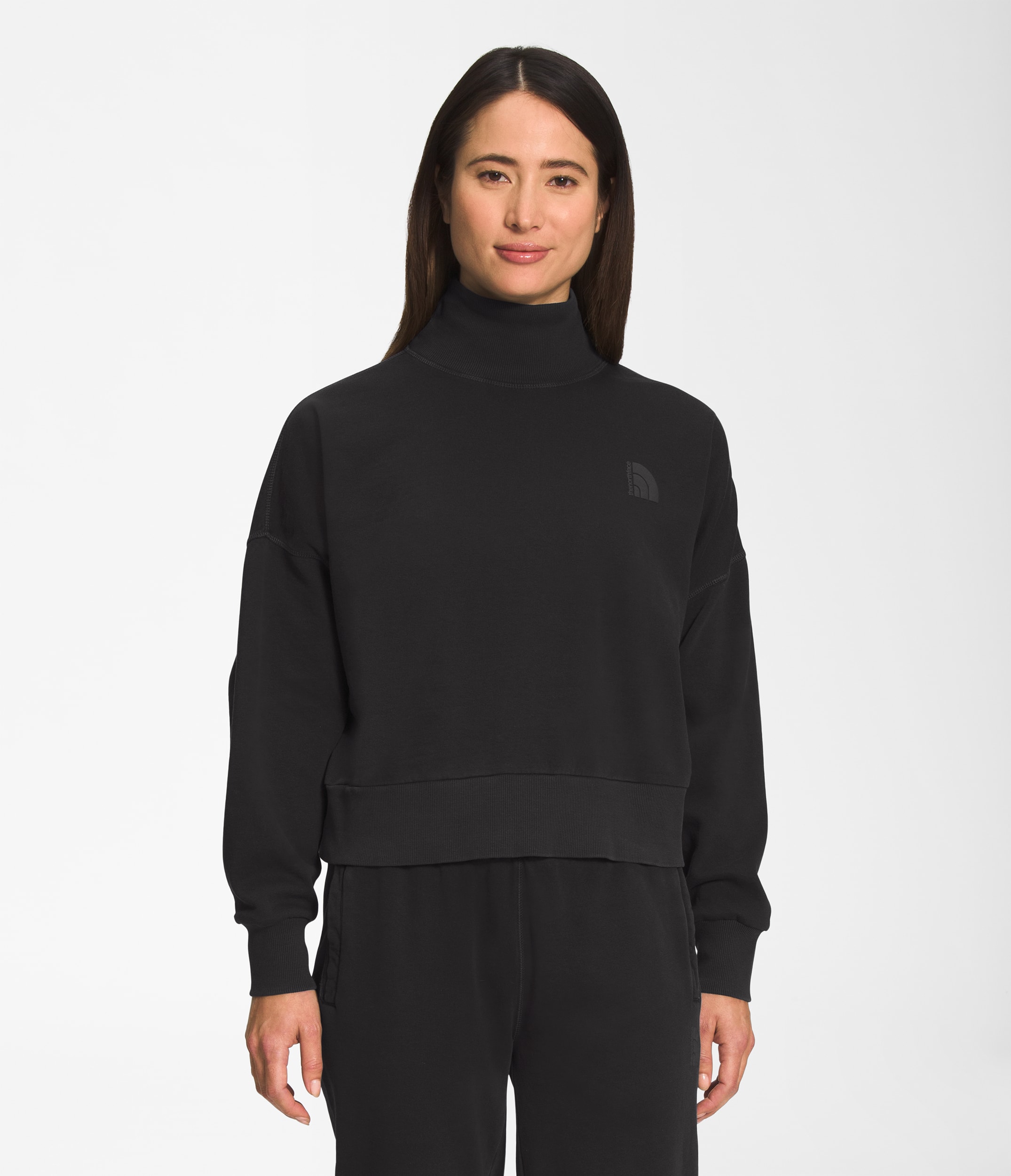 W GARMENT DYE MOCK NECK PULLOVER | The North Face | The