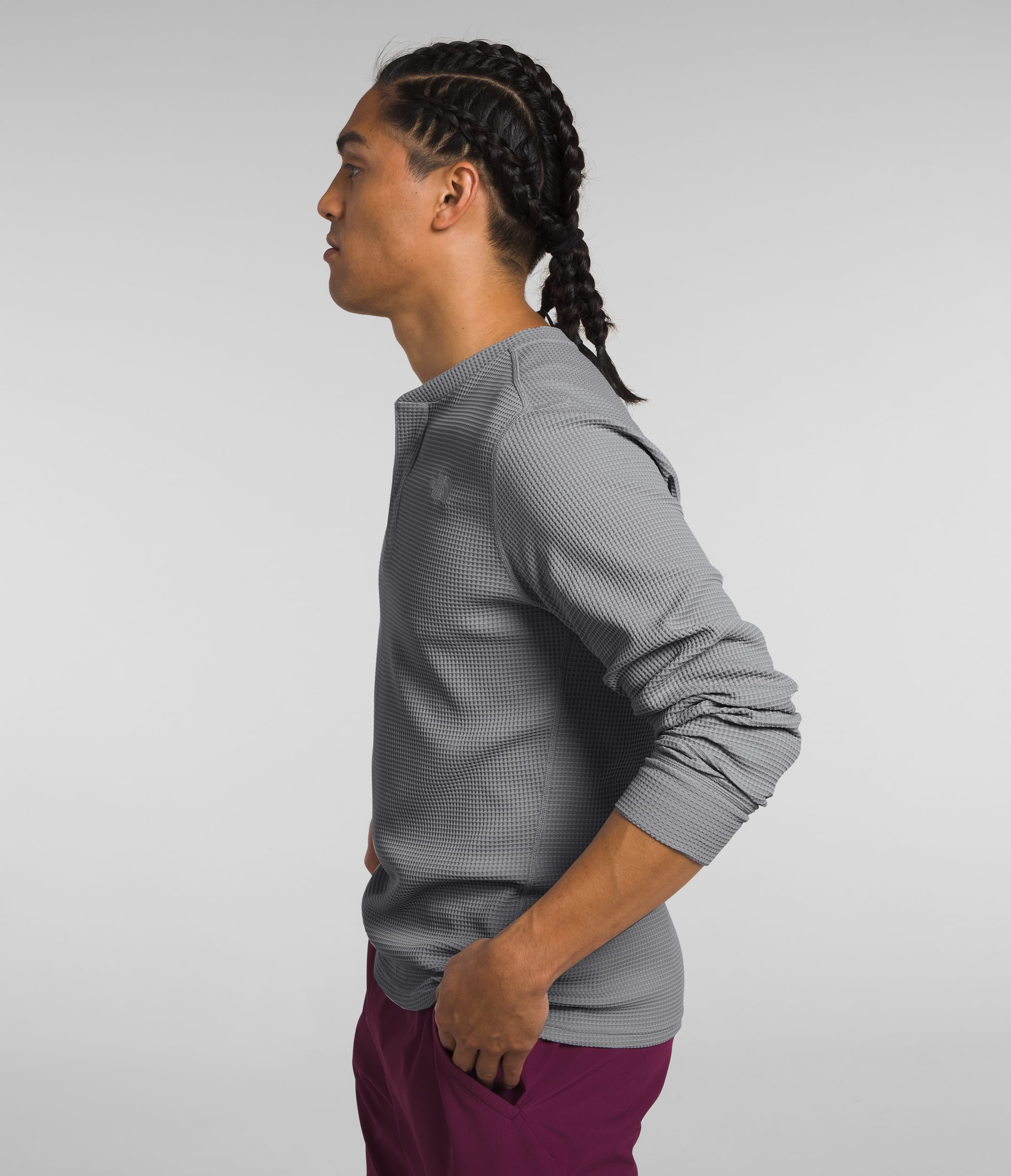 新品　Local GOLF | Henley Thermal MOCK NECK Men's Faux Shearling-lined Thermal Henley | Eddie Bauer