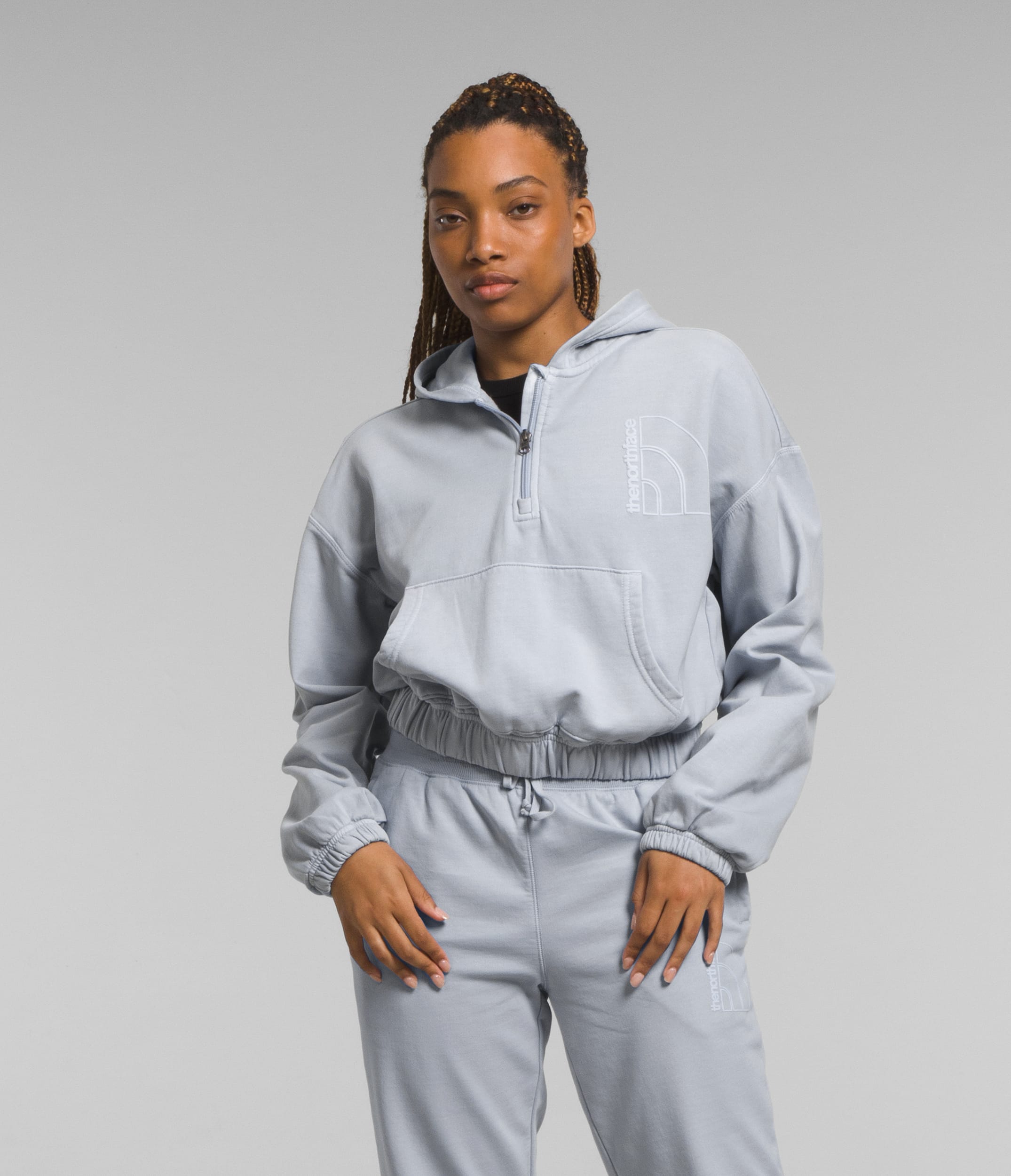 W GARMENT DYE HALF ZIP HOODIE | The North Face | The North