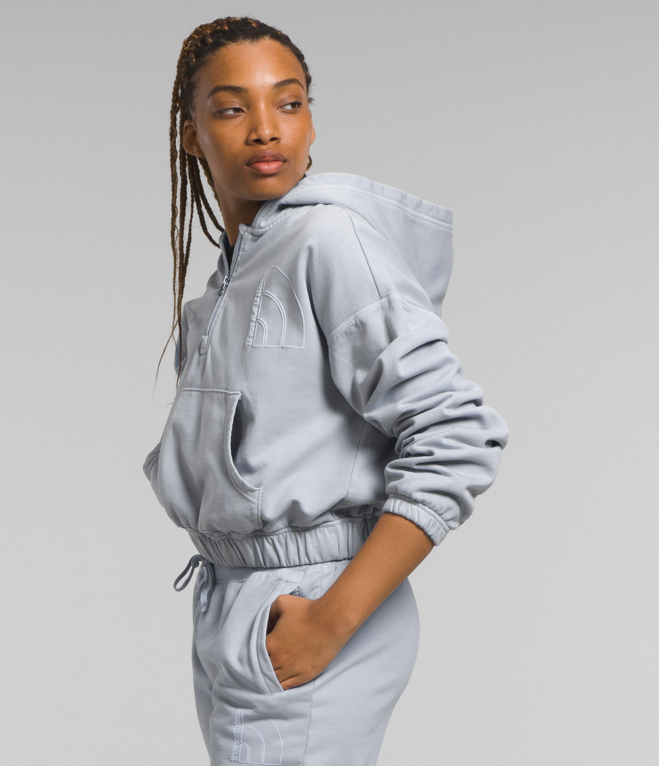 W GARMENT DYE HALF ZIP HOODIE | The North Face | The North