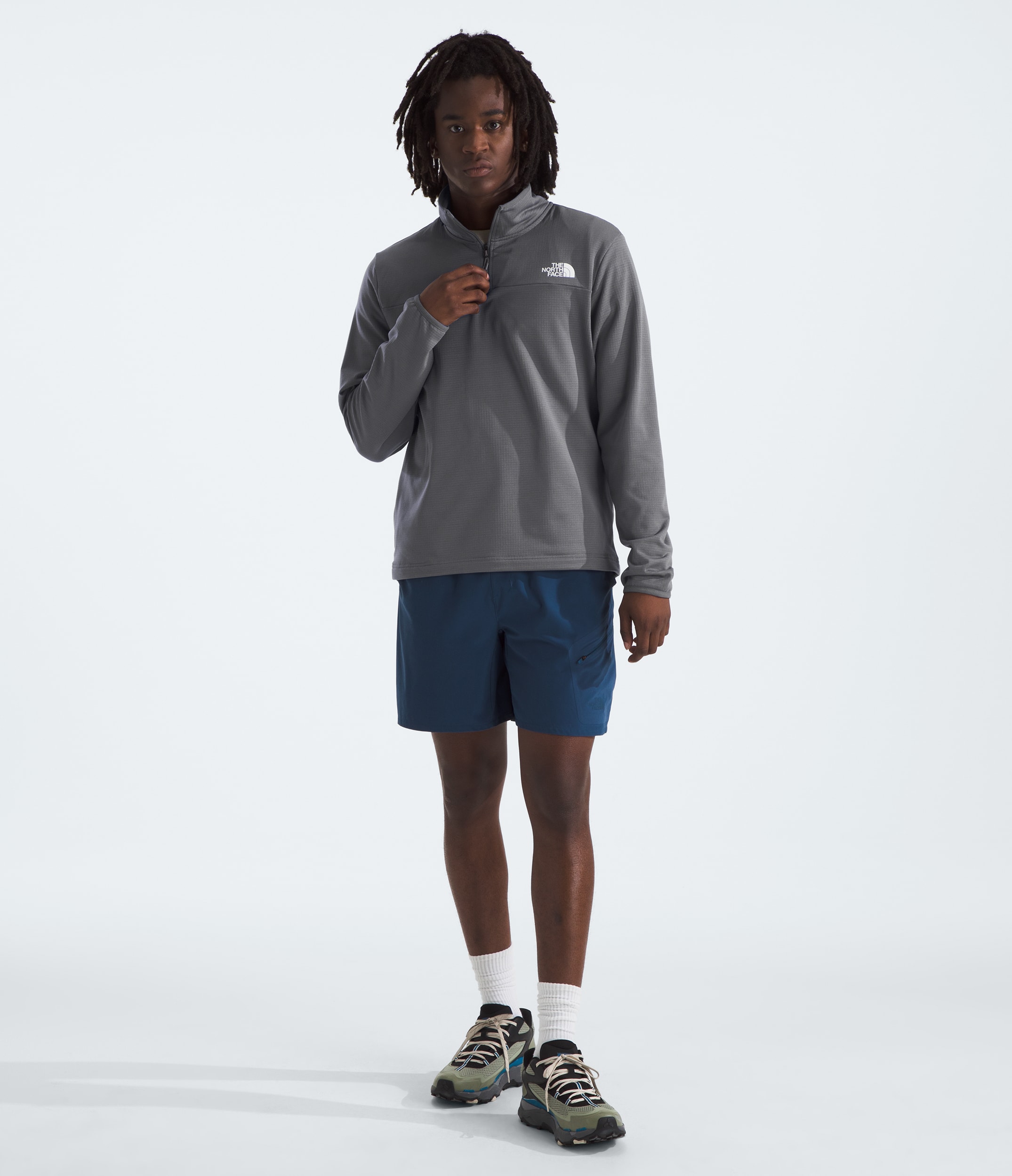 M CEDAR TRAIL GRID FLEECE 1/4 ZIP | The North Face | The