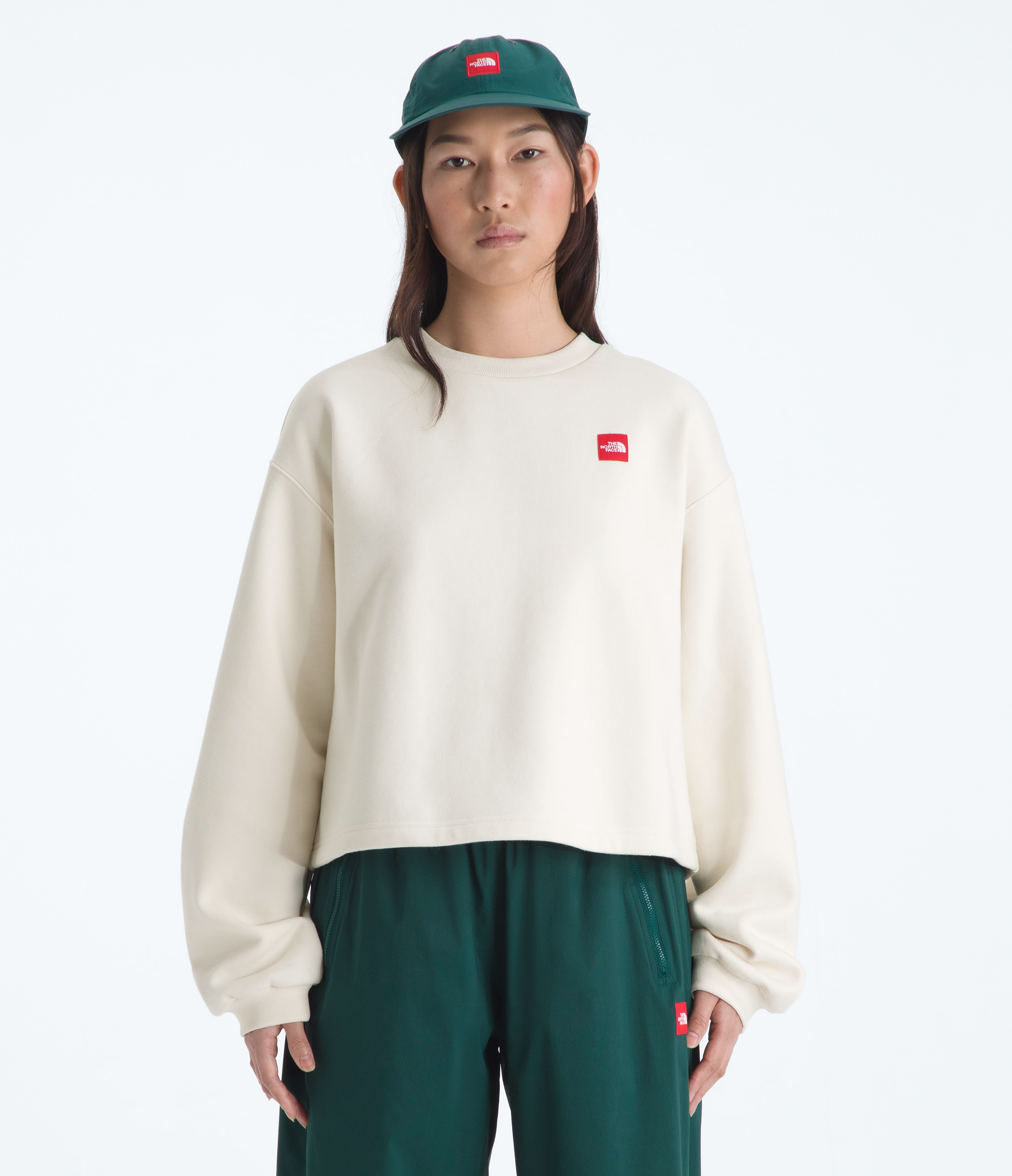 Women's TNF Red Box Crew